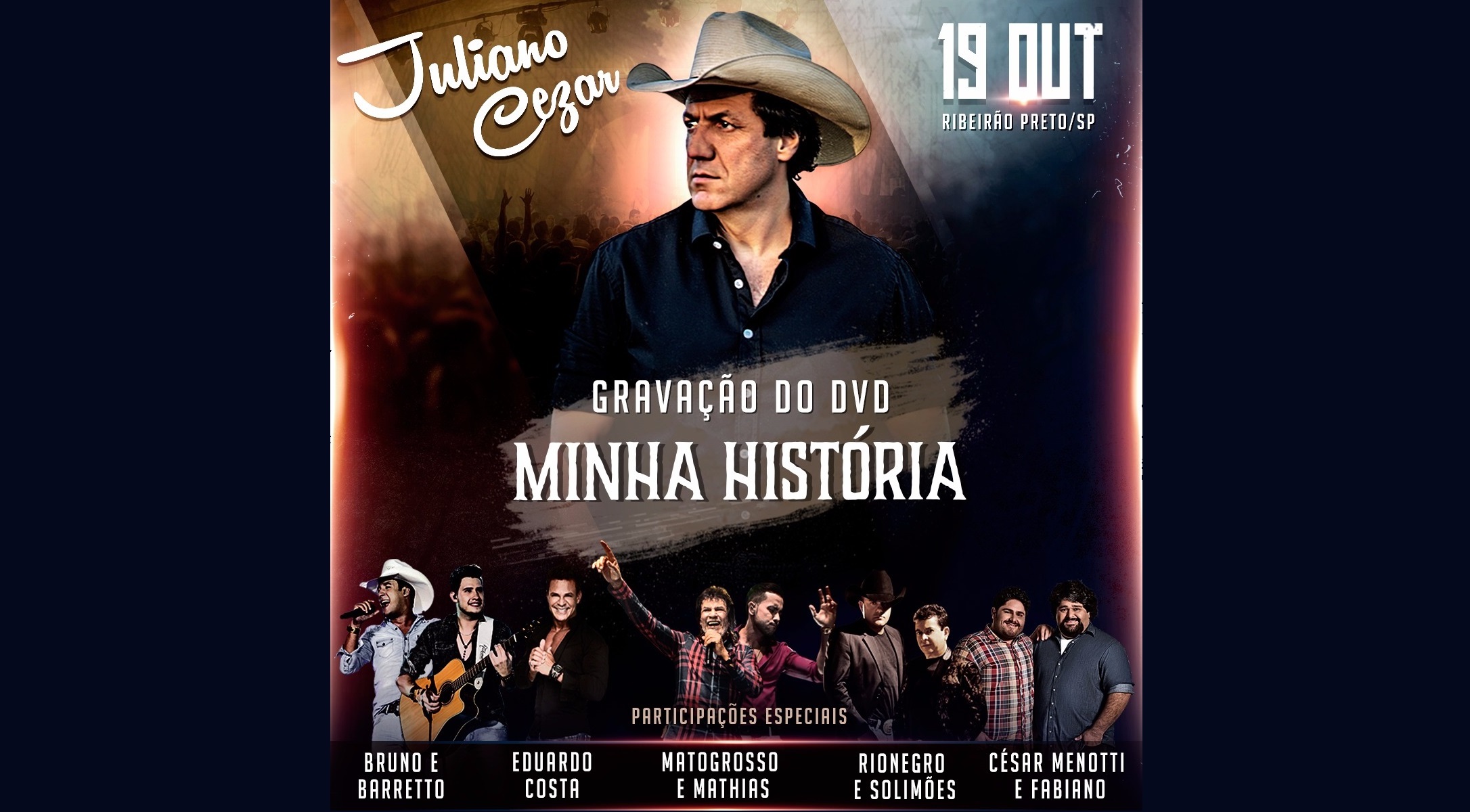 Três décadas de sucesso sertanejo dão origem ao DVD "Minha Historia" de Juliano Cezar 41