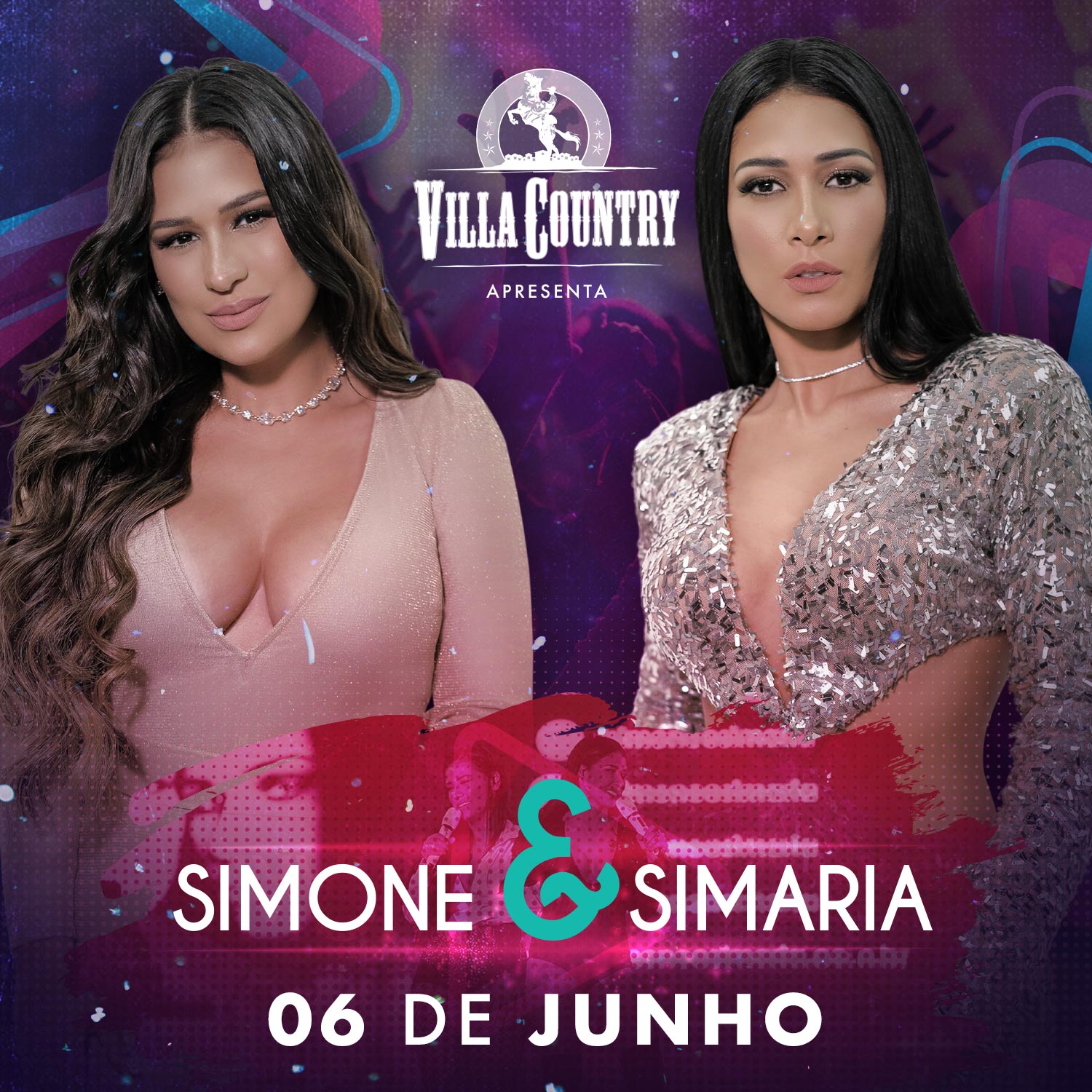 Simone e Simaria se apresentam no palco do Villa Country 41