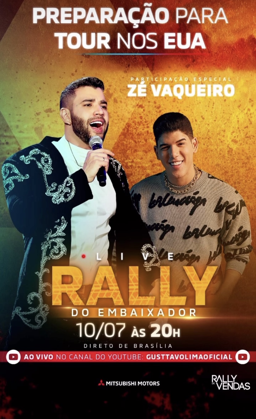 Zé Vaqueiro será um dos convidados da live "Rally do Embaixador" 42