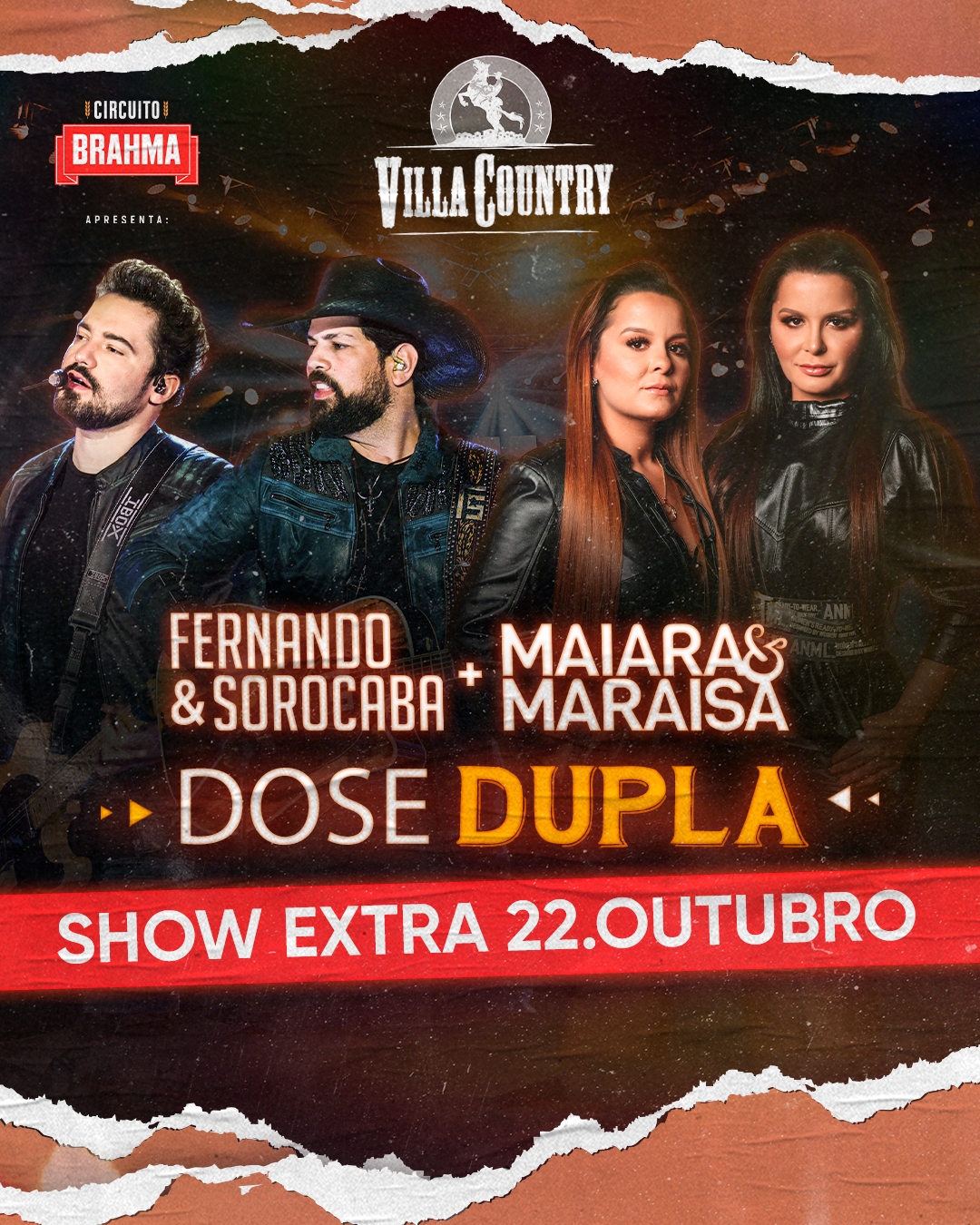 Fernando e Sorocaba e Maiara e Maraísa anunciam data extra no Villa Country 42