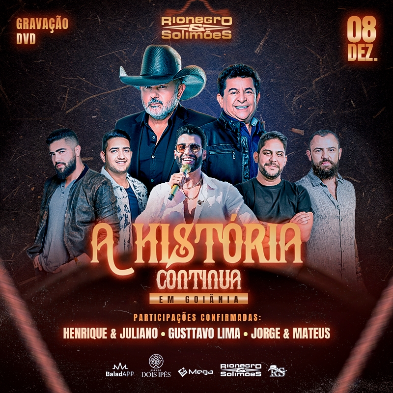 Rionegro e Solimões anunciam participações de Gusttavo Lima, Henrique e Juliano e Jorge e Mateus no novo DVD 41