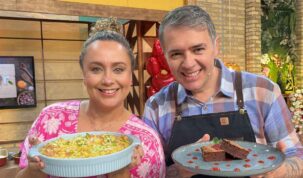 Bianca Laua e Chef leonardo roncon programa dia dos namorados Easy Resize.com | Planeta Country