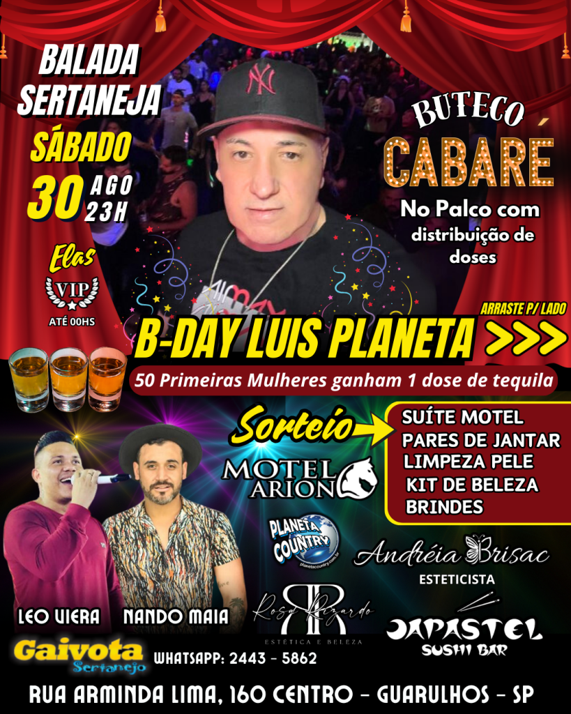 Luis Planeta Luis Planeta comemora aniversário em grande estilo na Balada Sertaneja Luis Planeta Luis Planeta comemora aniversário em grande estilo na Balada Sertaneja