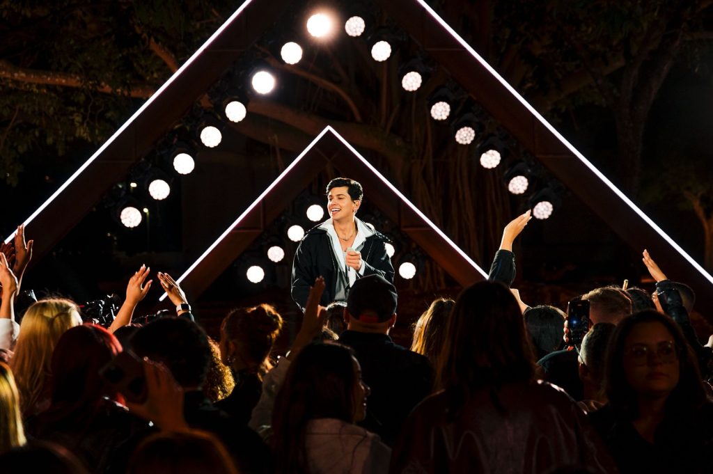 Léo Foguete Léo Foguete grava audiovisual "Mais de Mim" em noite intimista no Ibirapuera