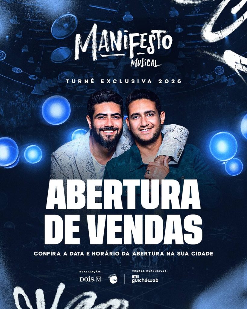 Henrique & Juliano Henrique & Juliano anunciam turnê "Manifesto Musical" e datas de aberturas de vendas! Henrique & Juliano Henrique & Juliano anunciam turnê "Manifesto Musical" e datas de aberturas de vendas!