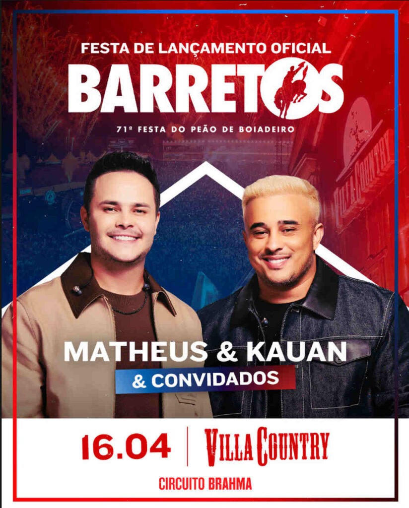 Peão de Barretos Lançamento da 71ª Festa do Peão de Barretos acontece dia 16 de abril, no Villa Country, em São Paulo Peão de Barretos Lançamento da 71ª Festa do Peão de Barretos acontece dia 16 de abril, no Villa Country, em São Paulo