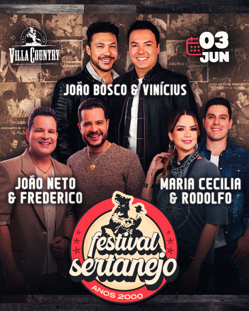 Villa Country Villa Country traz João Bosco & Vinícius e grandes shows Villa Country Villa Country traz João Bosco & Vinícius e grandes shows