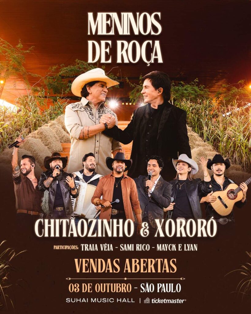 Chitãozinho Chitãozinho & Xororó trazem "Meninos da Roça" a São Paulo Chitãozinho Chitãozinho & Xororó trazem "Meninos da Roça" a São Paulo